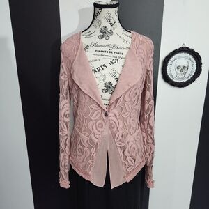LOFT Pink Lace Women's Blazer